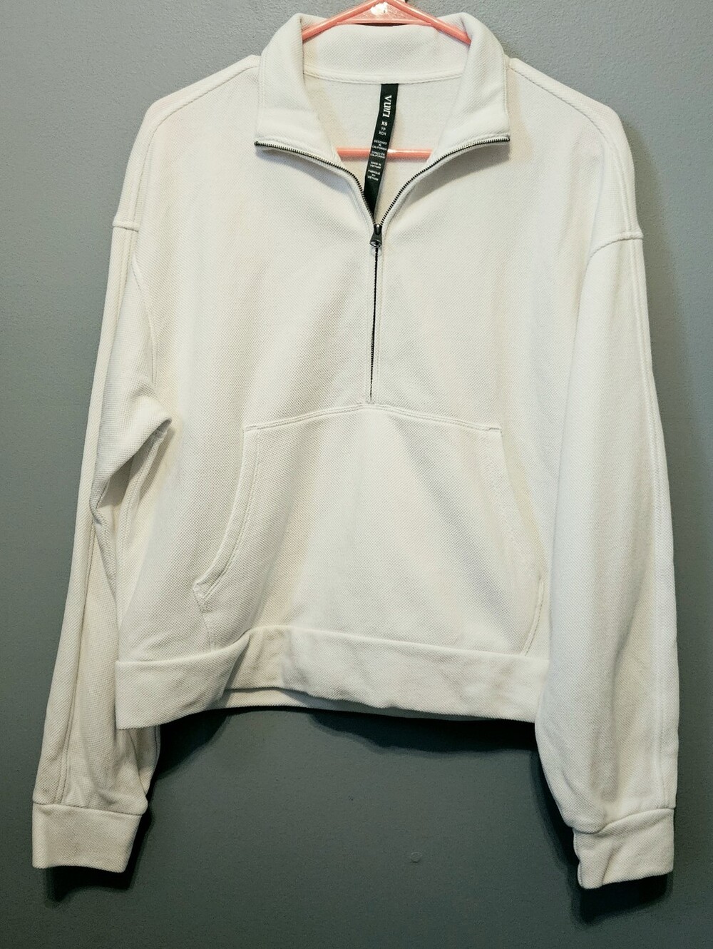 Vuori Piqué Half Zip Pullover White XS